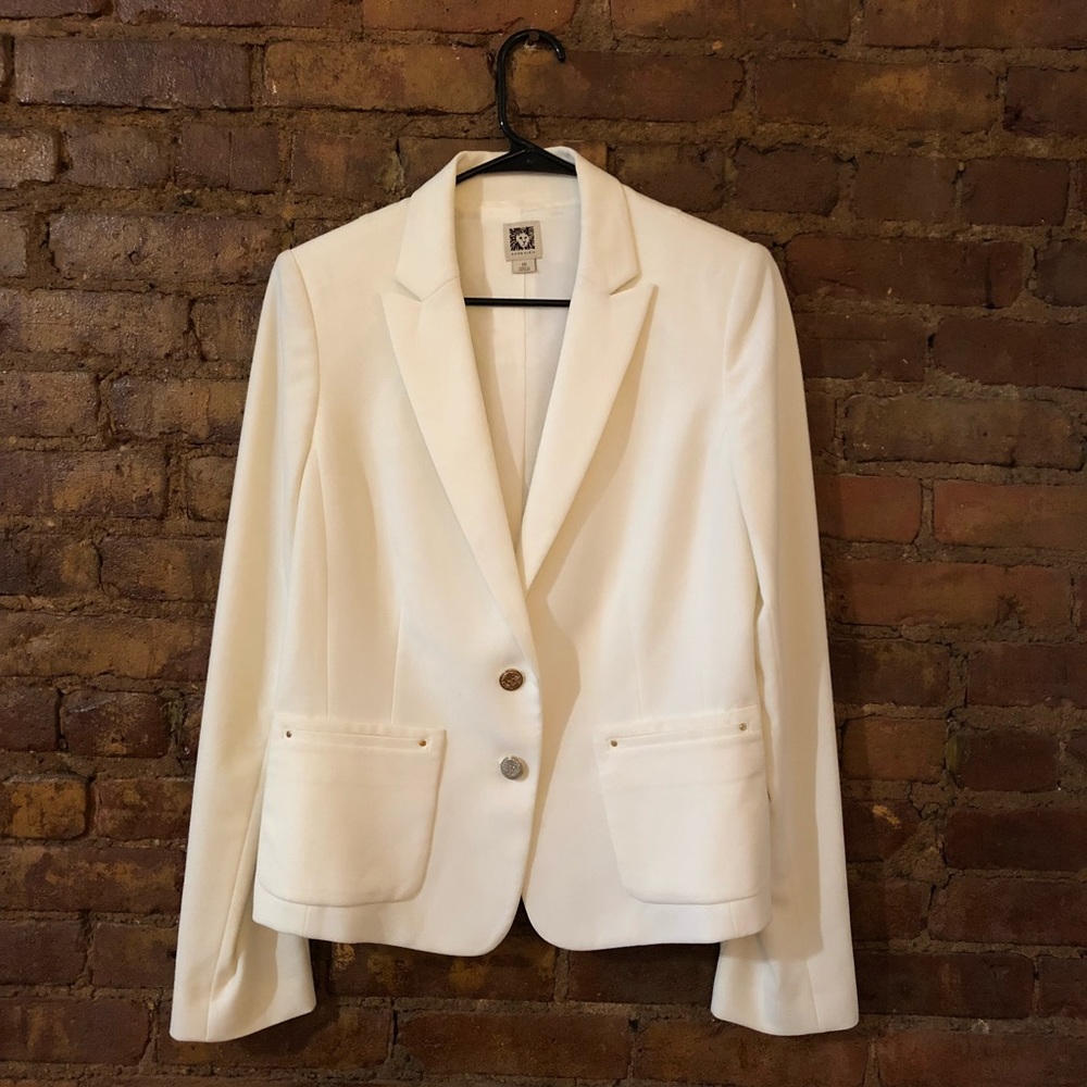 Anne Klein white blazer